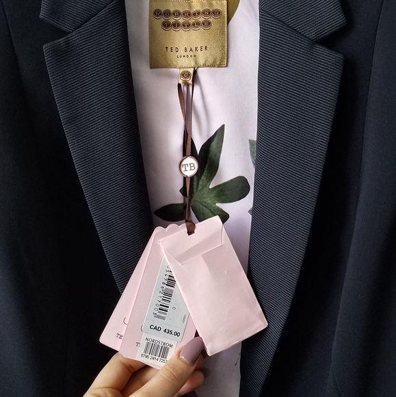 Ted Baker London Midnight Navy Blazer - Size 0 - Picture 7 of 9